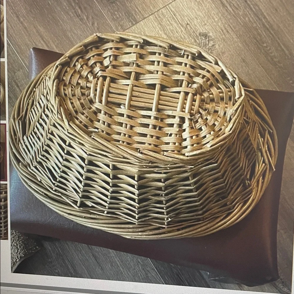 Woven Oval Basket with handles
